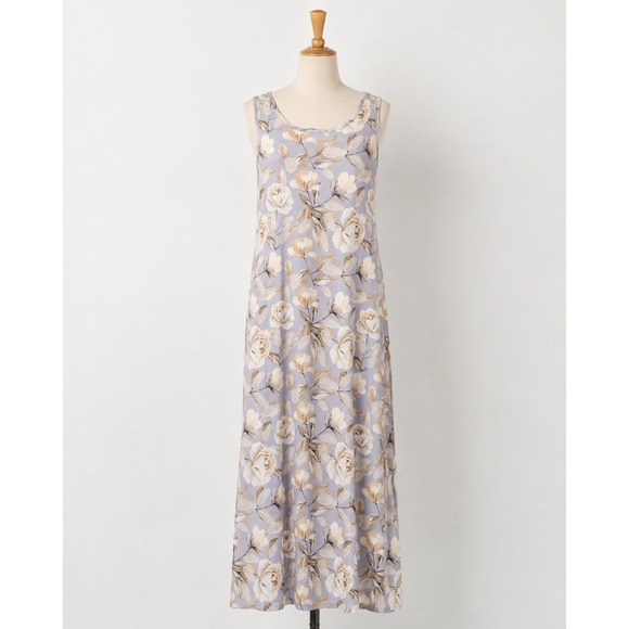 noracora Dresses & Skirts - Noracora Lavender Floral Rose Print Sleeveless Maxi Dress Medium cottagecore